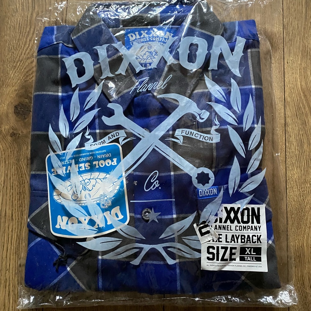SOLD! Dixxon Layback Flannel XL Tall NWT